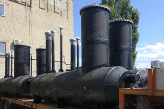 Резервуар с гидроизоляцией битумной мастикой Завода САРРЗ